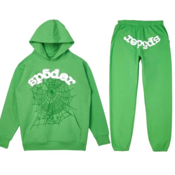 Green Sp5der Web worldwide Tracksuit