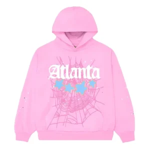 Sp5der Atlanta Hoodie Pink